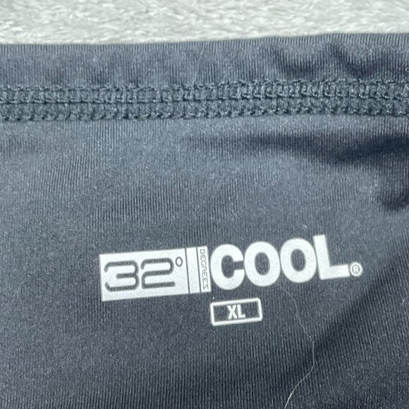 32 Degrees Cool Women’s Cropped Leggings XL Black Polyester a1565 - Picture 3 of 7